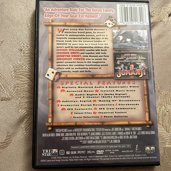 Jumanji DVD featuring Robin Williams - Picture 2 of 3